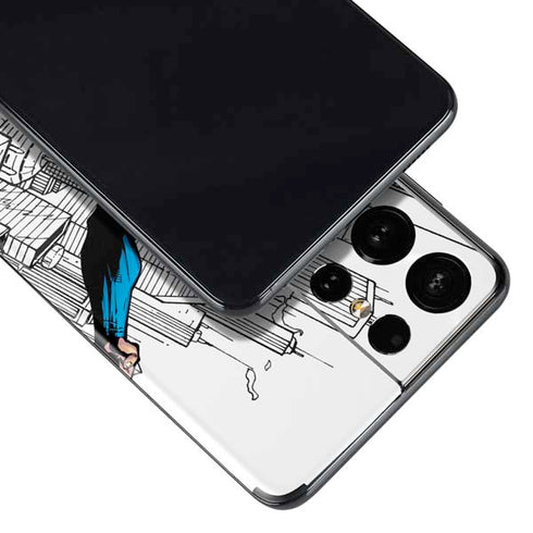 DC Comics Superman Flying Over City Pose Galaxy S21 Ultra 5G Skin